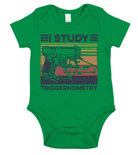 I study triggernometry vintage Short Sleeve Baby One-Piece