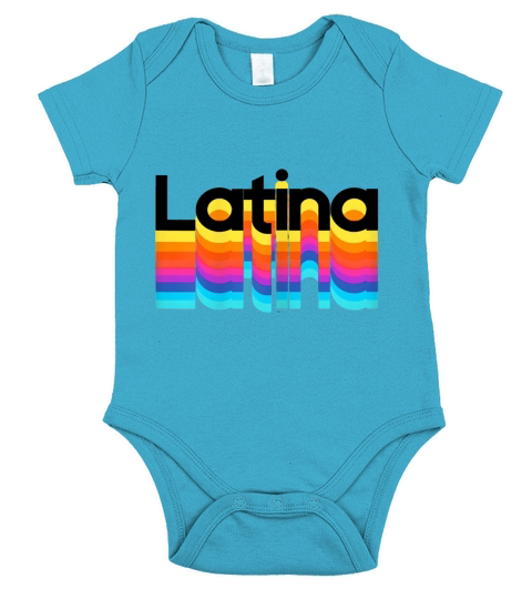 Latina Latinx Colorful Trendy 2019 - Ladies Flowy Tank Short Sleeve Baby One-Piece