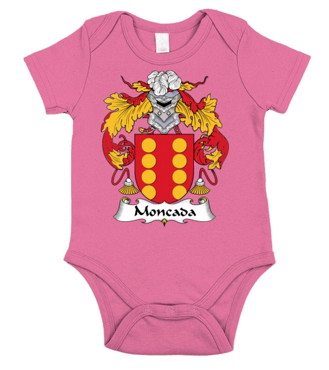 Moncada Family Crest Spanish Family Crests - Coffee Mug (colored) Short Sleeve Baby One-Piece