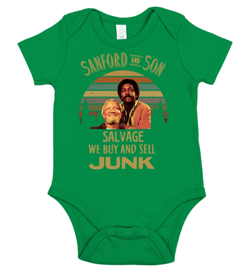 Sanford And Son Salve We Buy And Sell Junk Vintage shirt Short Sleeve Baby One-Piece