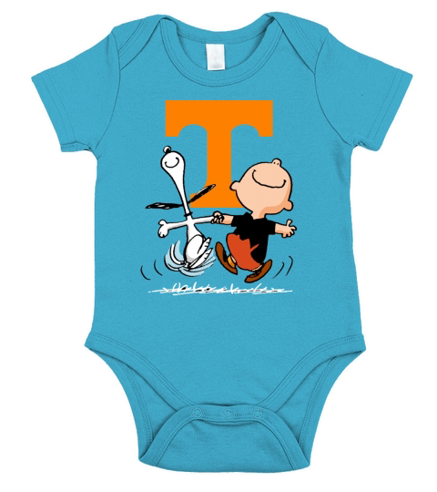 Snoopy Tennessee Volunteers fans Short Sleeve Baby One-Piece