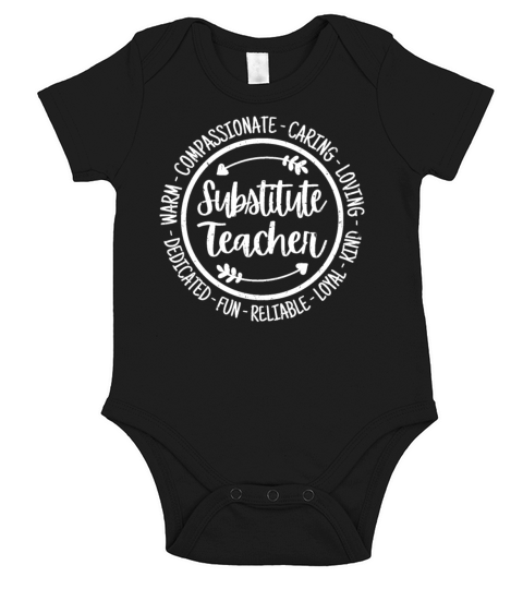 Substitute Teacher Teaching Educating Educator Short Sleeve Baby One-Piece