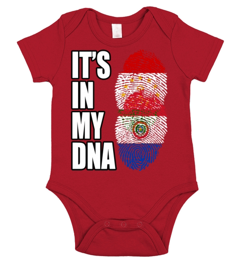 Tajikistani And Paraguayan Vintage Heritage DNA Fl Short Sleeve Baby One-Piece