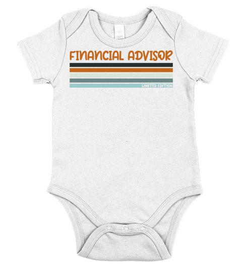 Vintage Retro Best Financial Advisor Ever Short Sleeve Baby One-Piece