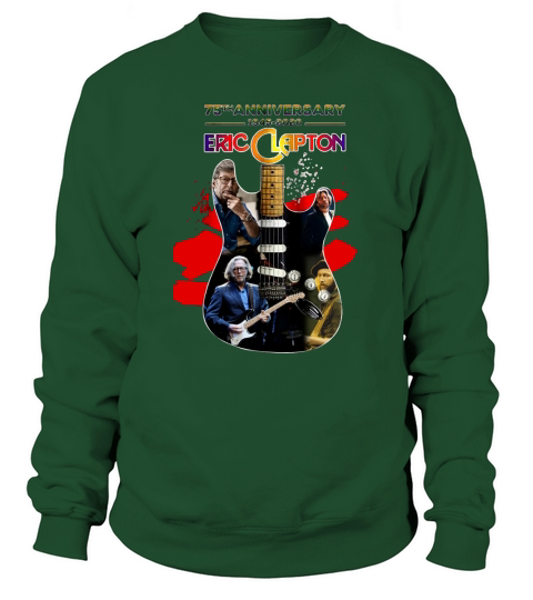 75th Anniversary 1945-2020 Eric Clapton Guitar Signature shirt Sweatshirt Unisex