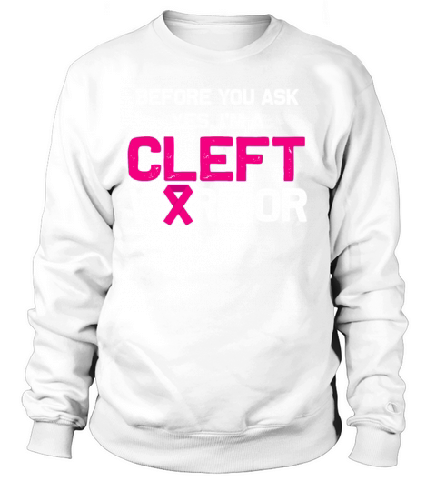 Cleft Palate Lip Supporting Fun Strong Awareness Sweatshirt Unisex