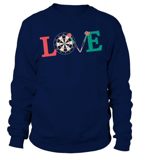 Darts Board Vintage Love Sweatshirt Unisex