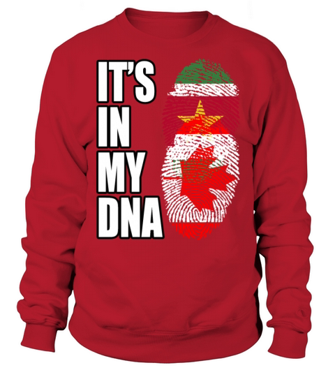 Surinamese And Canadian Vintage Heritage DNA Flag Sweatshirt Unisex