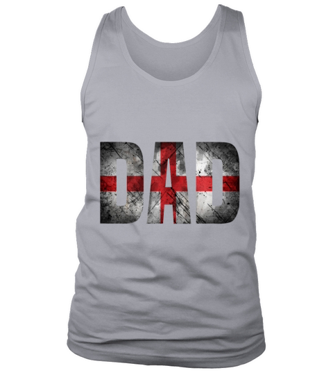 England Flag Dad Shirt Vintage Design Fathers Day Tank Top Unisex
