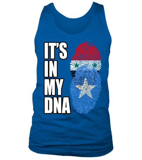 Syrian And Somali Vintage Heritage DNA Flag Tank Top Unisex