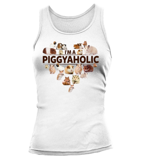 Im A Piggyaholic Guinea Pig Lovers Funny Heart Tank top Woman