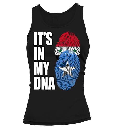 Syrian And Somali Vintage Heritage DNA Flag Tank top Woman
