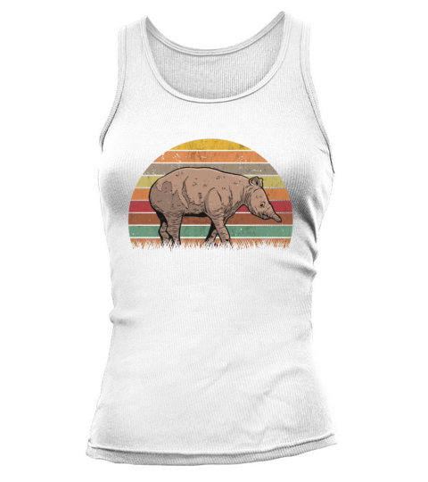 Tapir Retro Flatland Vintage Tank top Woman