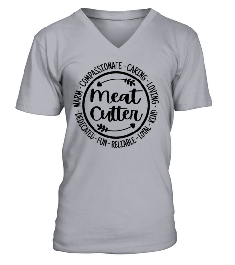 Meat Cutter Vintage Gift V-Neck T-shirt