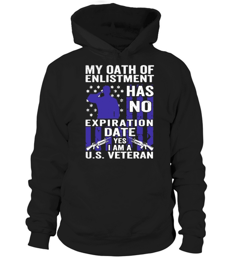 MILITARY, US VETERANS OATH OF ENLISTMENT Hoodie Unisex