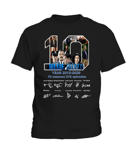 Blue Bloods 10 years anniversary signature shirtn Kids T-Shirt