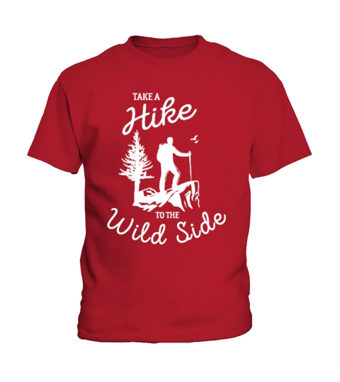 Take A Hike Funny Retro Hiker Outdoors Camping Nat Kids T-Shirt
