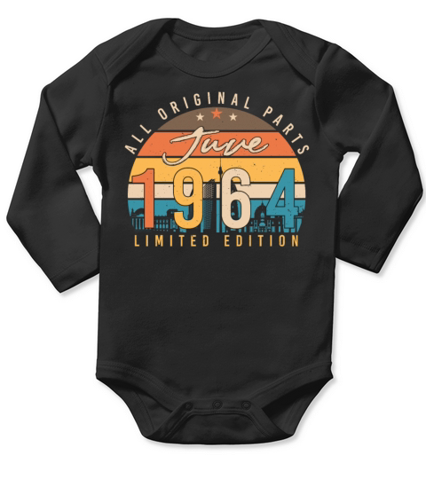 1964 June Everything Original Long Sleeve Baby One-Piece