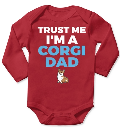 CORGI DAD Long Sleeve Baby One-Piece