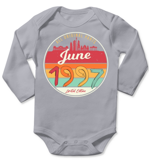 Gift Idea June 1997 Long Sleeve Baby One-Piece