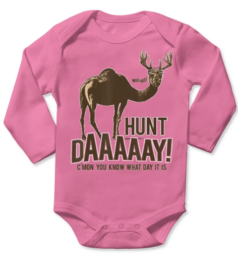 Hunt Day Camel Buck Deer Funny Hunting Humpday Shirt - Unisex Long Sleeve Long Sleeve Baby One-Piece