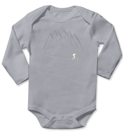 MTB mountain bike cycling mountains - Unisex Long Sleeve Long Sleeve Baby One-Piece