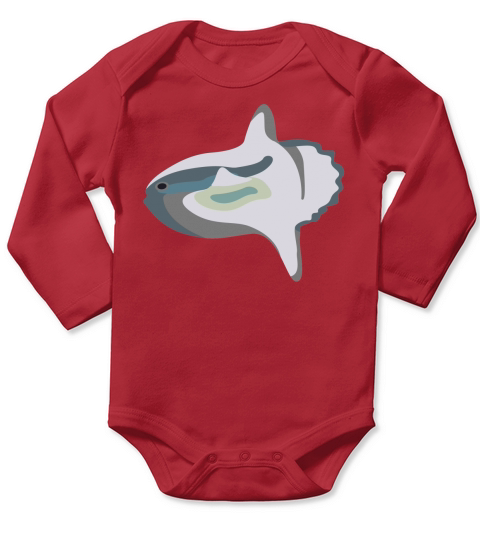Ocean creatures  03 Long Sleeve Baby One-Piece