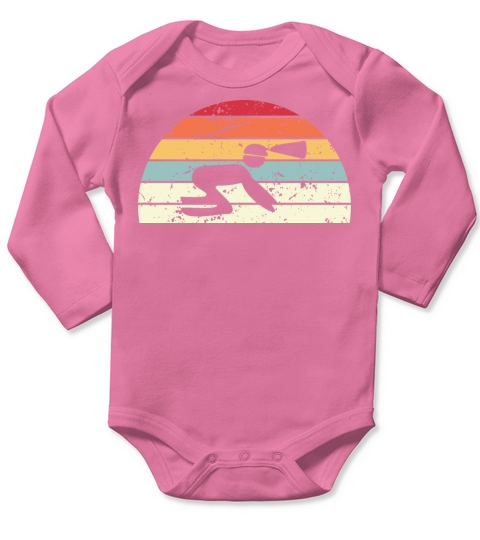 Retro Caving Sunset Vintage Caver Sunrise Long Sleeve Baby One-Piece