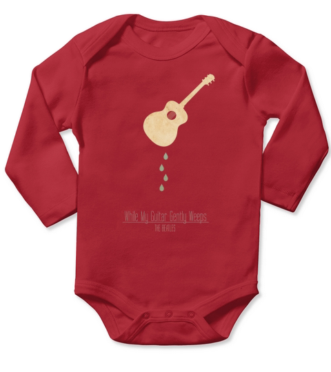 While my Guitar Weeps Long Sleeve Baby One-Piece