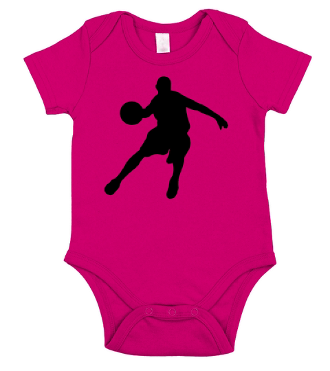 Basketball  Mens Premium Short Sleeve Baby One-Piece