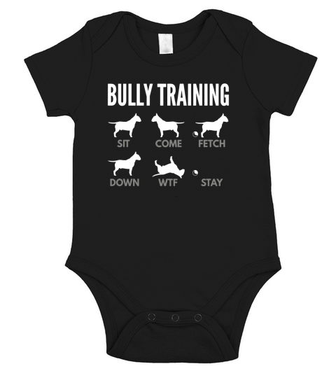 Bull Terrier Shirts - Bully Training Short Sleeve Baby One-Piece