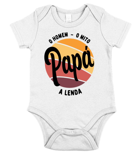 Daddy The Man The Myth The Legend Portuguese Papa Short Sleeve Baby One-Piece