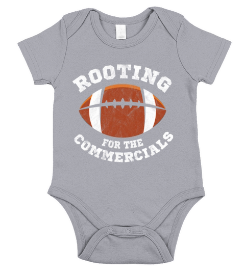 Funny Football Rooting for Commericals Short Sleeve Baby One-Piece
