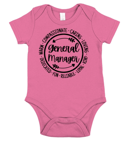 General Manager Vintage Gift Short Sleeve Baby One-Piece