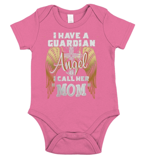 Guardian Angel Mom Shirt T-Shirt Short Sleeve Baby One-Piece