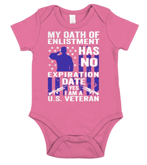 MILITARY, US VETERANS OATH OF ENLISTMENT Short Sleeve Baby One-Piece
