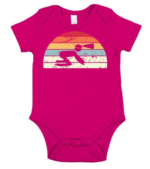 Retro Caving Sunset Vintage Caver Sunrise Short Sleeve Baby One-Piece