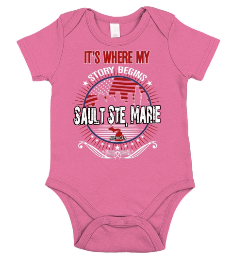 Sault Ste. Marie Short Sleeve Baby One-Piece