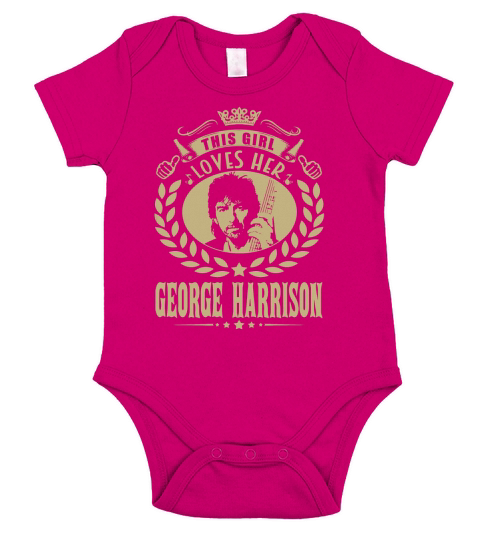 This Girl Loves Her george harrison TShirt Short Sleeve Baby One-Piece