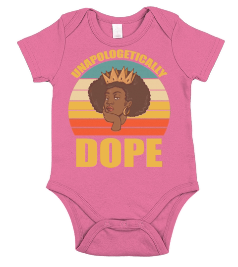 Unapologetically Dope Black history month Short Sleeve Baby One-Piece
