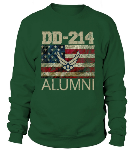 Air Force Alumni DD214 Vintage American Flag Sweatshirt Unisex