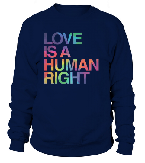 Love is Human Right LGBT Gay Pride Sweatshirt Unisex