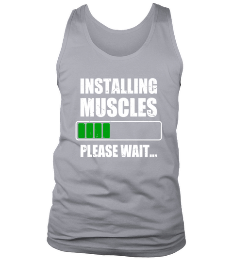 Installing Muscles Bodybuilding Weightlifting Gym Tank Top Unisex
