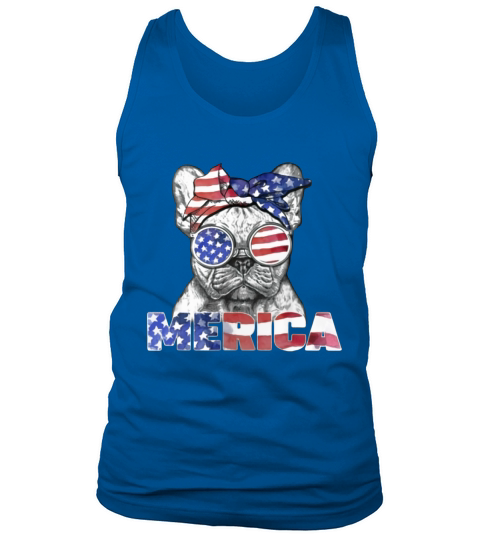 Merica Frenchie Usa Flag Patriotic 4Th Of July shirt Tank Top Unisex