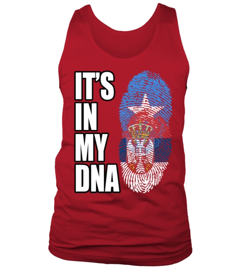 Somali And Serbian Vintage Heritage DNA Flag Tank Top Unisex