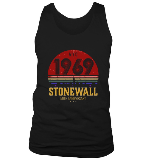 Vintage Rainbow Stonewall 1969 NYC LGBTQ Rights Gay Pride shirt Tank Top Unisex