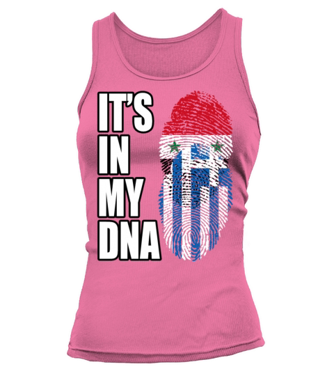 Syrian And Greek Vintage Heritage DNA Flag Tank top Woman