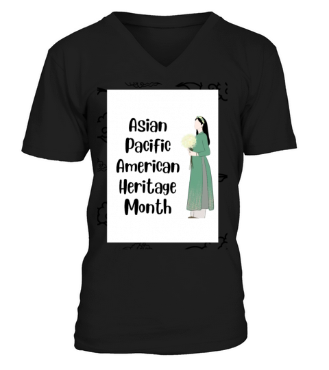Asian Pacific American Heritage Month V-Neck T-shirt