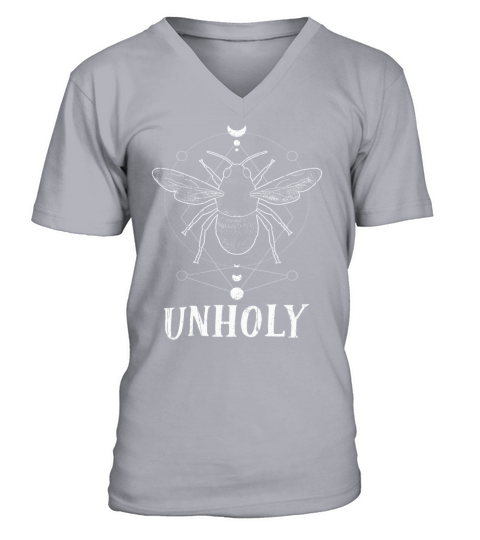 Bee Tarot Card Occult Club Unholy Gothic V-Neck T-shirt