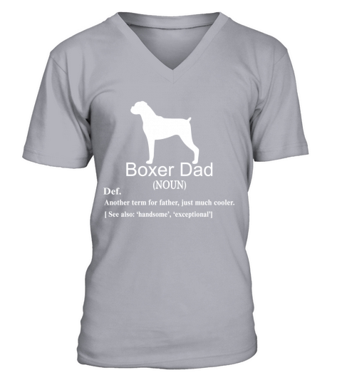 Boxer Dad Definition For Father Or Dad shirt V-Neck T-shirt